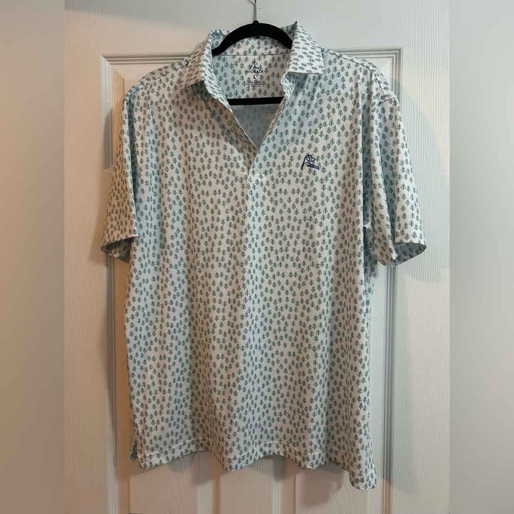 White Rhoback Men’s Performance Polo Colorado Edition, Size Large